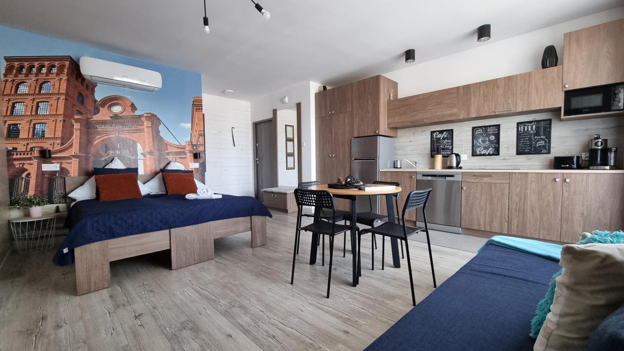 Q Apart Coral - Studio, Manufaktura, Parking Gratis, Tv Max, Fv, Gwarancja Zadowolenia Διαμέρισμα Λοτζ Εξωτερικό φωτογραφία